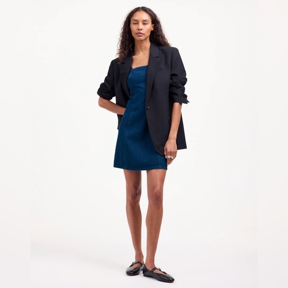 NWT Madewell Denim Strapless Mini Dress - Maytown Wash - 4 - Picture 2 of 13